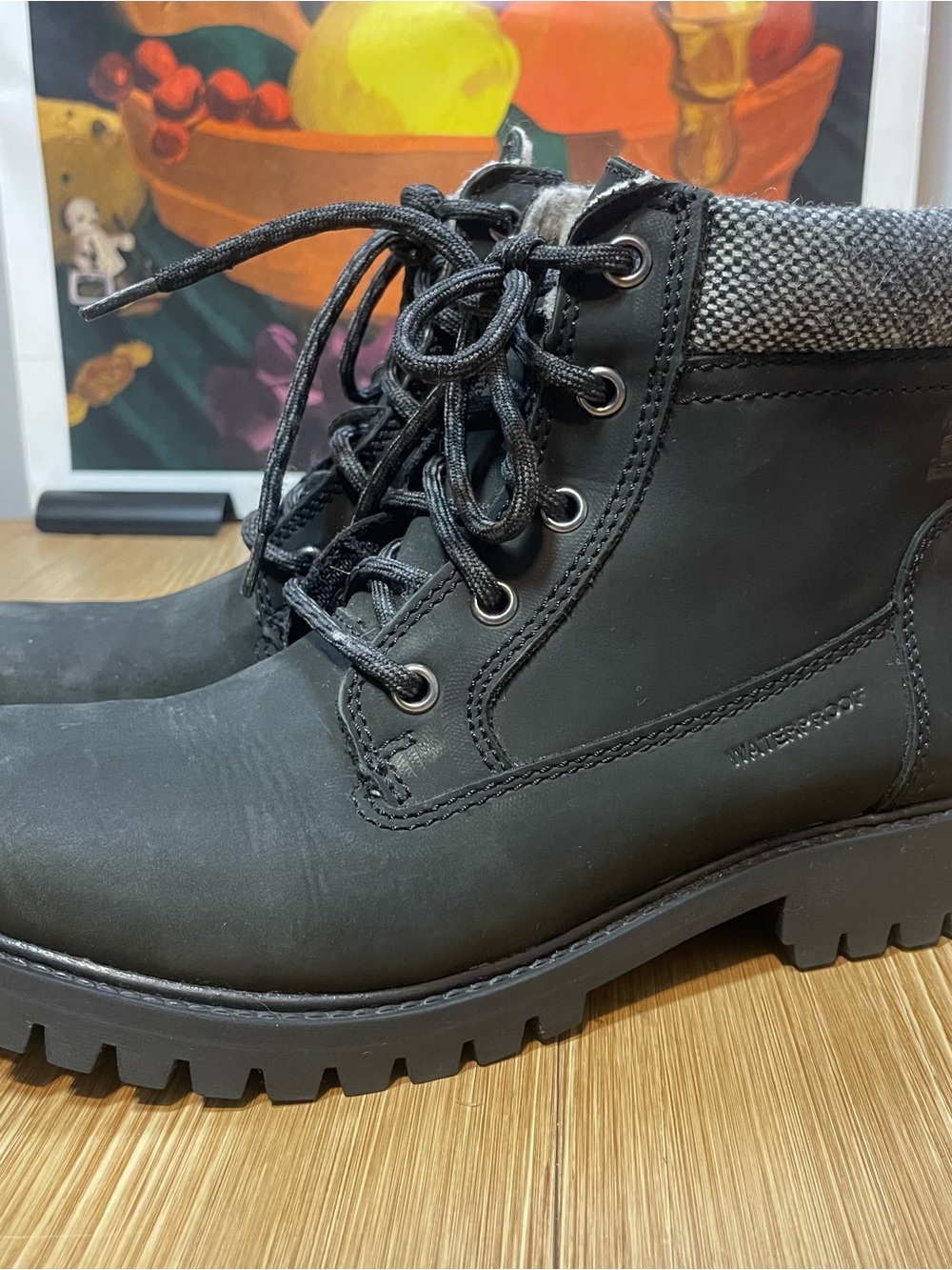 ⁠Kamik Rogue Low Women's Waterproof Winter Boots Size 7 Black Leather HEAT-MX⁠